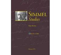 Simmel studies. New series (2021). Vol. 25-1