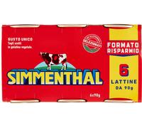 SIMMENTHAL CARNE IN SCATOLA ITALIANA MAGRA SELEZIONATA GELATINA SIMMENTHAL 6x90g