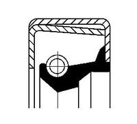 Simmering paraolio riduttore ACM (Poliacrilico- Caucciù) 12001577B CORTECO