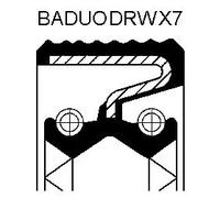 Simmering paraolio riduttore ACM (Poliacrilico- Caucciù) 49358040 CORTECO per VW