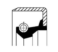 Corteco Simmering paraolio riduttore 01019455B FPM (Fluoro-Caucciù)