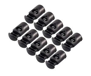 Simo Bazaar Clip Fermacorda a Molla Nero Rettangolare (10 pz)