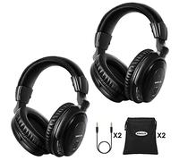 SIMOLIO 2 cuffie wireless per auto, 2 canali universali a infrarossi, con custodia per auto DVD