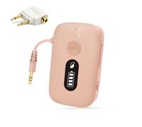 SIMOLIO Adattatore Bluetooth per aereo, 20 ore di autonomia, supporta 2 auricolari/cuffie wireless, trasmettitore audio AUX wireless da 3,5 mm per TV, attrezzature da palestra, controller, lettore MP3