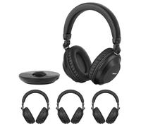 SIMOLIO Cuffie Bluetooth per tv Senza Fili con Suono Chiaro e Forte - Cuffie Wireless per Ascolto di Gruppo, per Feste, Silent Disco, Chiese, TV a bassa latenza - Ricaricabili Più Cuffie