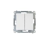 54 MODULO PULSANTE BIANCO 2X 2Z MORSETTI PREMIUM 54 DP2.01/11