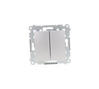 Kontakt-Simon DP2.01/43 interruttore elettrico Pushbutton switch Argento - Accessorio coltello elettrico (Pushbutton switch, Argento, Plastica, IP20, IP4