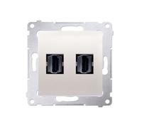 Simon 54 HDMI femmina doppia crema DGHDMI2.01/41