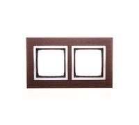Simon 54 Nature cornice doppia in legno ARGENTO WENGÉ DRN2/84