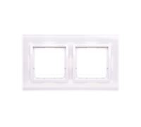 Simon 54 Nature cornice doppio vetro BIANCO PERLA DRN2/70
