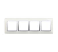 Simon 54 Nature cornice quadrupla vetro ARGENTO NEBBIA DRN4/71