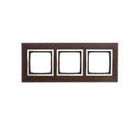 Simon 54 Nature Tripla Cornice Legno Oro Wengè DRN3/85 kontakt-simon 5902787559977