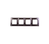 Simon 54 Premium telaio quadruplo metallo acciaio scuro DR4/67