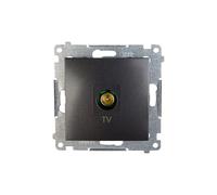 Simon 54 presa antenna terminale TV antracite DAK1.01/48