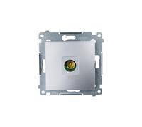 Simon 54 presa antenna TV terminale argento opaco DAK1.01/43