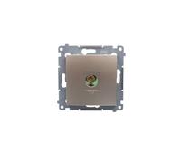 Simon 54 presa antenna TV terminale oro opaco DAK1.01/44