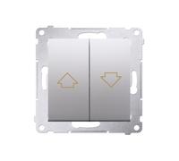 Simon 54 pulsante per tapparelle 16AX 250V argento DZP1A.01/43
