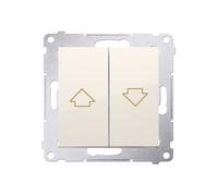 Simon 54 Pulsante per tapparelle 16AX 250V crema DZP1A.01/41