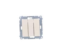 Simon 54 triplo connettore, connettore rapido, colore DW31.01/41