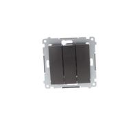 Kontakt-Simon DW31.01/48 - Interruttore elettrico, in plastica, IP20, 250 V, 10 A, 75 mm, colore: antracite