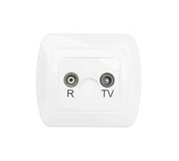 Simon Akord RD/TV presa antenna passaggio bianco AA10/11