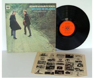 Simon and Garfunkel - SIMON AND GARFUNKEL sounds of silence. GREAT COPY. First UK press 1966. Matrix A-3, B-5. On matt orange CBS records.