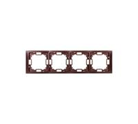 Simon Basic Neos BMRC4/050 Telaio quadruplo mogano