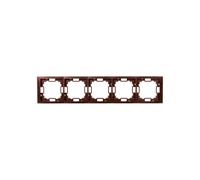 Simon Basic Neos Telaio quintuplo mogano BMRC5/050