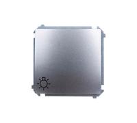 Simon Basic Pulsante/Luce/, Attacco Rapido, Acciaio BMS1.01/21