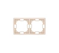 Simon Basic Standard 5902787568399 - Cornice doppia tinta unita beige BMR2/12 Contact Simon