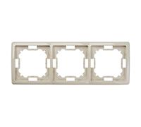 Simon Basic Standard 5902787568436 Telaio Universale a 3 Vie Beige BMR3/12 Contact Simon