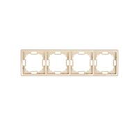 Simon Basic Standard 5902787573935 Telaio Universale 4 Vie Beige BMR4/12 Contact Simon