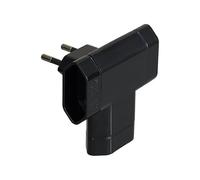 SIMON Brico - Adattatore 10 A 250 V 3 prese Nero Blister