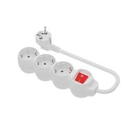 SIMON Brico Basicline - Base 3 presa presa 2P + T + interruttore + Cavo 1,5 m 3 G1 bianco borsa Solapa