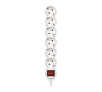 SIMON Brico Basicline - Base 6 presa presa 2P + T + interruttore + Cavo 1,5 m 3 G1 bianco borsa Solapa
