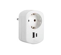 Simon Caricatore USB, Bianco, Compatto