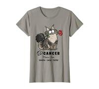 Simon Cat Cancro Zodiaco Maine Coon sensibile amorevole Fedele Maglietta, Donna, Ardesia, 3XL