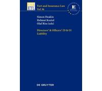 Simon Deakin Helmut Koziol Ol Directors & Officers (D & O) Li (Copertina rigida)