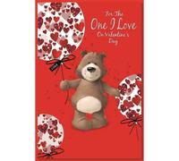 Simon Elvin One I Love Cuori San Valentino Biglietto d'Auguri Misura (SG22557)