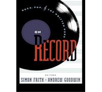 Simon Frith Andrew Goodwin On Record (Tascabile)