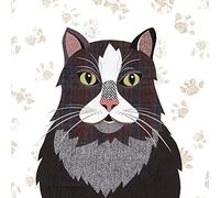Simon Hart Ragamuffin su Tela, Stampe da Parete, 40 x 40 cm, Motivo: Impronte, Colore: Multicolore