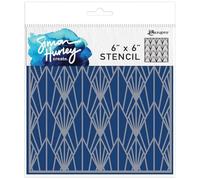 Simon Hurley create. Layering Stencil 6"X6"-Deco Diamonds