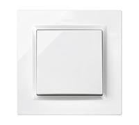 SIMON - Interruttore a croce, serie Simon 10, 230 V, interruttore a parete interno, facile da installare, con telaio, coperchio e meccanismo, colore bianco