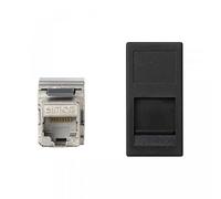 Simon KA96F/14 - Pl K45 1/2 Mec V&D piatto C/Guardap con 1 connettore Cat6 Ftp