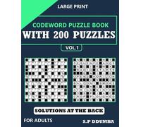 Simon Peter Ddumba Codeword Puzzle Book with 200 Puzzles (Tascabile)