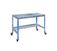 Simon Rack 1 Tavolo Giardinaggio, Include Ruote, Blu/Galva, 875x1200x600