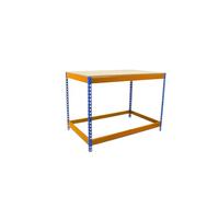 Simon Rack 8435104992135 SIMONWORK 1 902160-1 Azul/Naranja/Madera Banco da lavoro 400 kg - BT-BASIC, blu/arancione/legno