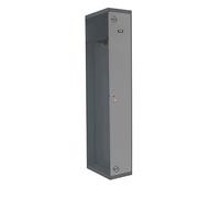 Simon Rack Armadietti Spogliatoi in metallo, MODULO aggiuntivo, 1 porta, con chiave, professionale, doppio scomparto, 1800x400x500 mm, Antracite/Grigio - Simonlocker