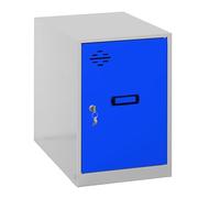 Simon Rack Armadietti Spogliatoio piccolo, 475x300x500 mm, Amario Metallico Piccolo, Include Chiave, Grigio/Blu - Simonlocker
