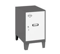 Simon Rack Armadietto Metallico Piccolo; Armadio Metallico per Archiviazione, Armadio Multiuso, 575x400x500 mm, Antracite/Bianco - Simonlocker